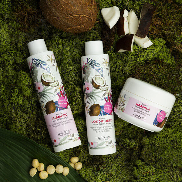 Haarpflegeset Repair Kokosöl/Macadamia Shampoo Conditioner Kur