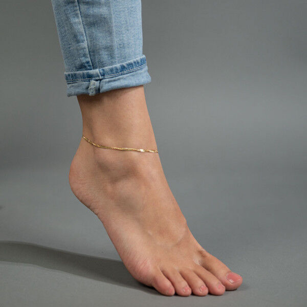 Lea Fußkette - 925 Silber vergoldet