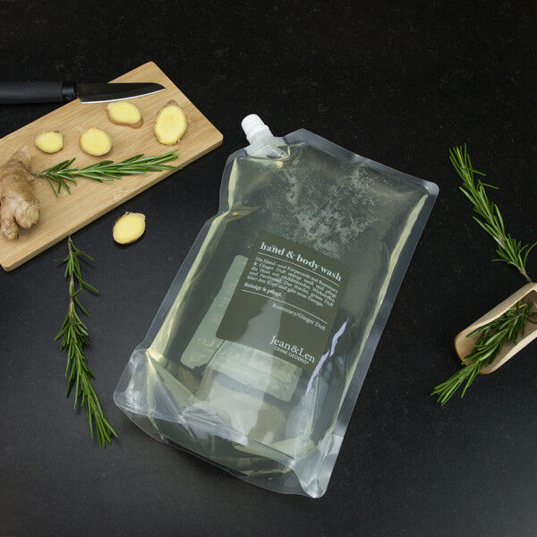 Hand & Body Wash Rosemary/Ginger Refill Pack, 1500 ml